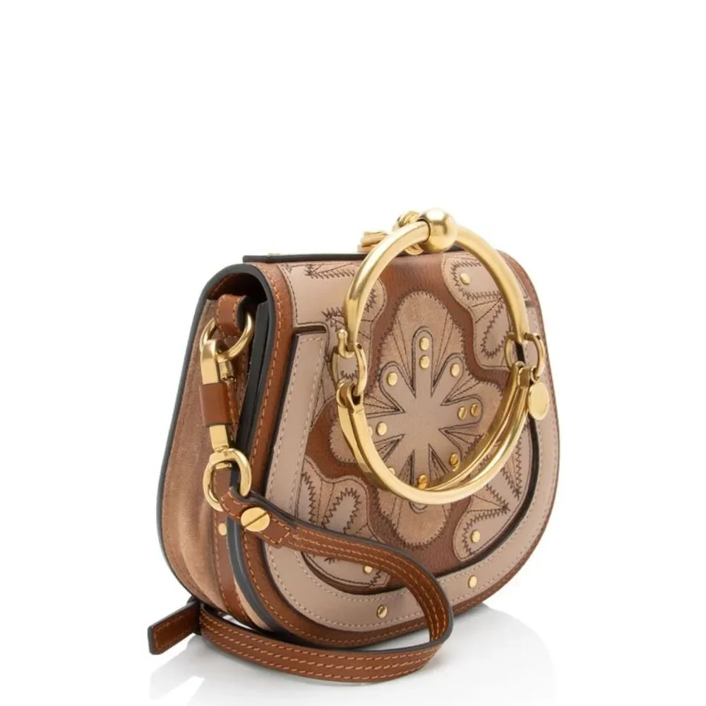 Chloe Calfskin Patchwork Nile Small Bracelet Bag